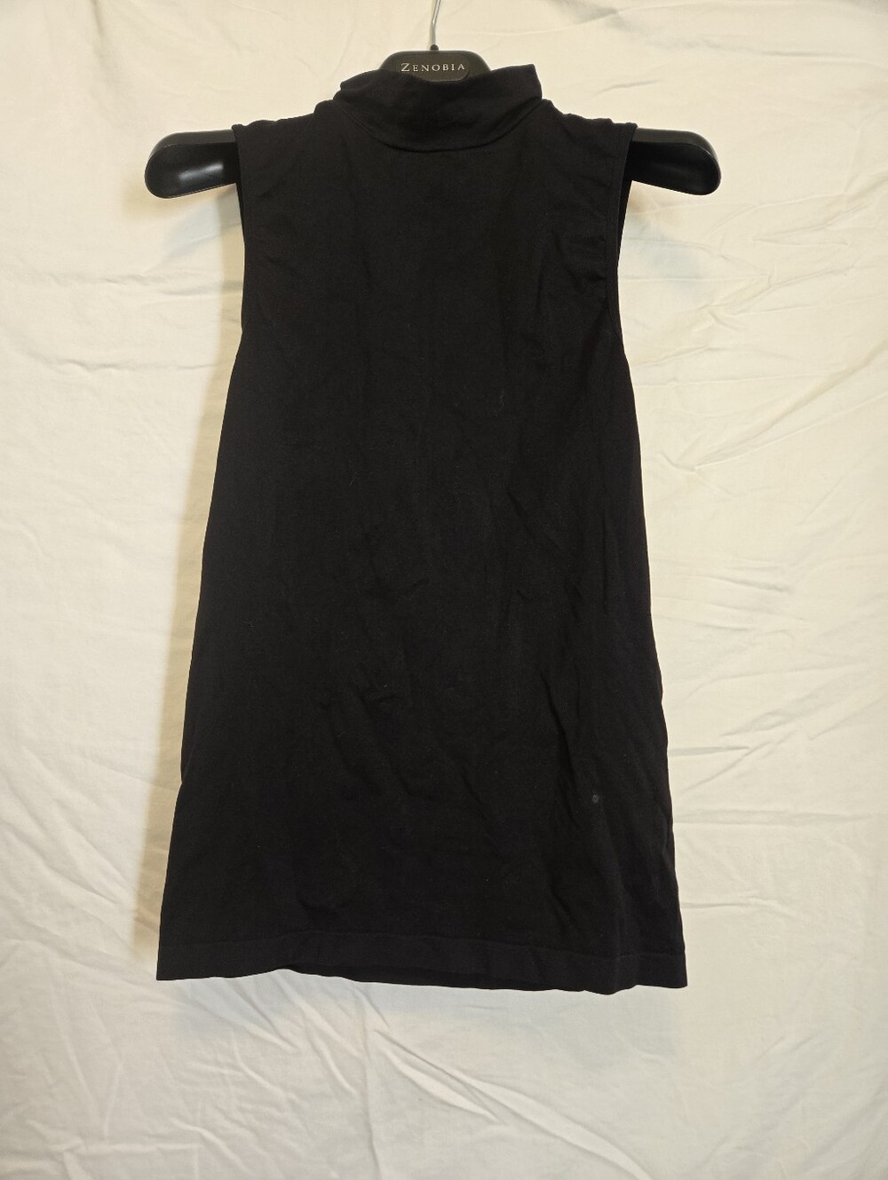 Black Mock Neck Layering Top